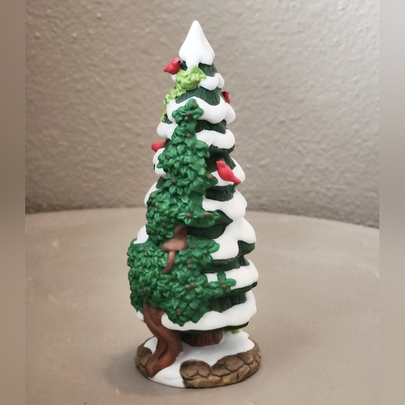 Dept 56 Holly and Ivy Porcelain Christmas Tree Village Accessory - Picture 3 of 6